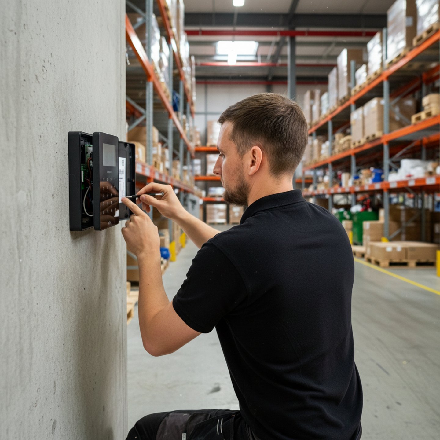 Commercial fire alarm system installation